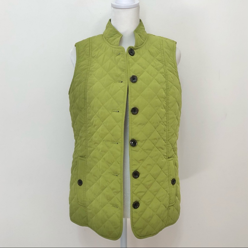 J. Jill Green Quilted Vest